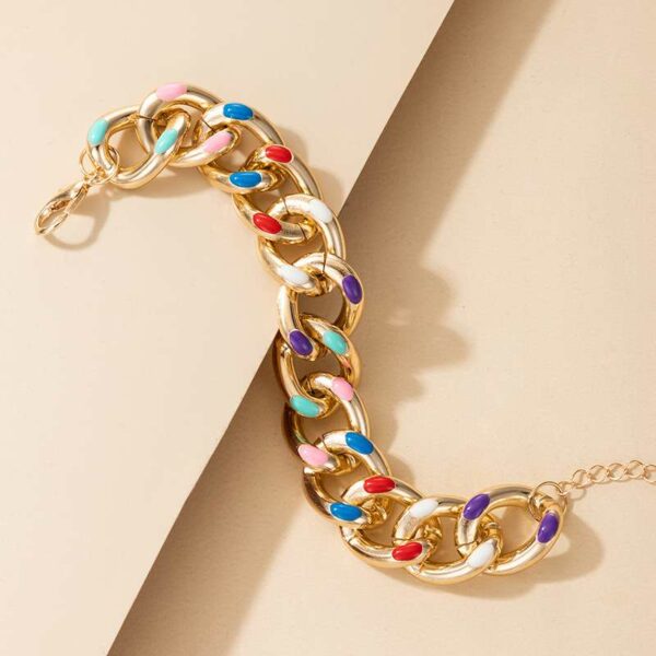 Dripping Oil Gold Bracelet