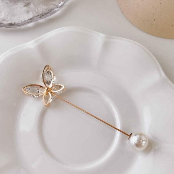 Pearl Butterfly Pin