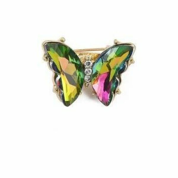 Turquoise Gemstone Butterfly Pin
