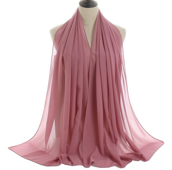 Blush Fashion Solid Colour Chiffon Scarf