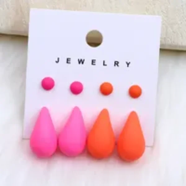 Chunky Water Droplets Earrings