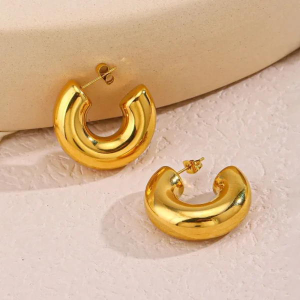 C Shape Earrings