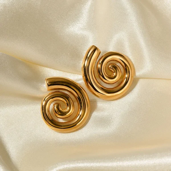 Spiral Stripe Earrings